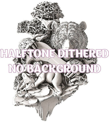 BEARS 3d illusion & laser - ready file 3DWave.us